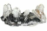 Quartz Crystals On Sparkling Bladed Hematite - See Video! #163975-2